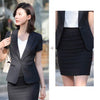 2022 Business Suit Female Summer Short-Sleeve Suit Formal Striped Interview Work Clothes Suit Skirt Women Professional Wear