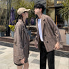 2023 Couples in autumn suit jacket classic checked casual style couples clothes