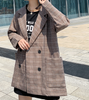 2023 Couples in autumn suit jacket classic checked casual style couples clothes