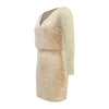 2022 Elegant Women Long Sleeve Dress Sexy V-neck Slim High Waist Sequins Beading Women Above Maxi Party Dress Vestidos