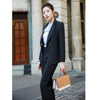 2022 Career Womens Two-piece Sets Business Office Lady Suits Blazer + Elegant Skirt Wide Pants Blouse Formal Clothes