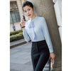 2022 Career Womens Two-piece Sets Business Office Lady Suits Blazer + Elegant Skirt Wide Pants Blouse Formal Clothes