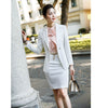 2022 Career Womens Two-piece Sets Business Office Lady Suits Blazer + Elegant Skirt Wide Pants Blouse Formal Clothes