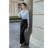 2022 Career Womens Two-piece Sets Business Office Lady Suits Blazer + Elegant Skirt Wide Pants Blouse Formal Clothes
