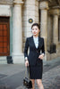 2022 Career Womens Two-piece Sets Business Office Lady Suits Blazer + Elegant Skirt Wide Pants Blouse Formal Clothes