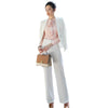 2022 Career Womens Two-piece Sets Business Office Lady Suits Blazer + Elegant Skirt Wide Pants Blouse Formal Clothes