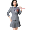 2022 Formal Skirt Suits Women Business Work Skirt And Blazer Two Pieces Set Blazer Female Preppy Style Clothing