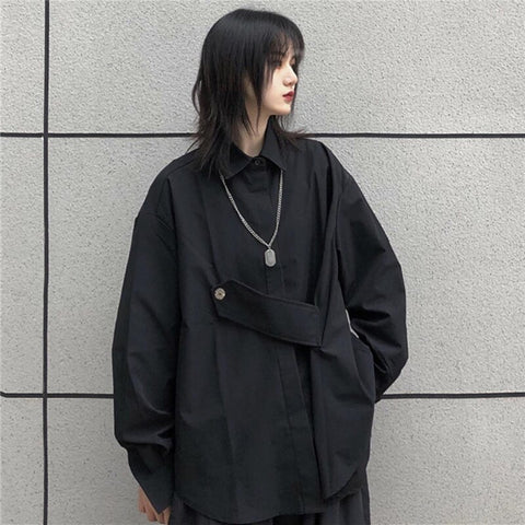 2023 Spring Summer Women Blouses high street All-match Loose Oversize Streetwear female shirt women tops