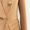 2023 High End Blazer Women's Suit Jacket Classic Lion Head Metal Buckle Double-breasted Green Fruit Collar Suit AS1999