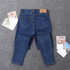 2022 High waist jeans Korean female grey legging washed denim pencil pants black women thin skinny jeans
