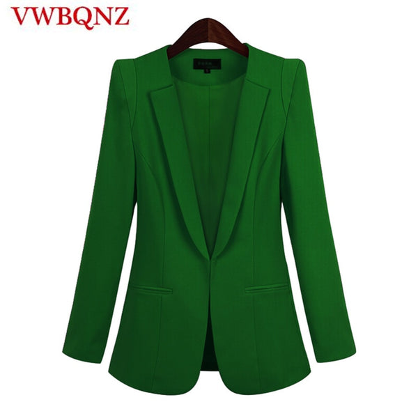 2022 Black Women Blazers And Jackets New Spring Autumn Casual Office Women Suits Slim Solid Female Jacket Plus Size 5XL