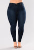 2022 Plus size L-5XL Women's High Waist Jeans High Stretch Slim Small Feet Pants Large Size Clothes