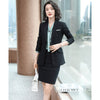 2022 Autumn Winter Designer Office Ladies Women Long Sleeve  Suits Dress Blazer Skirts 2 Pieces Sets Plus Size S-4XL Clothes