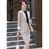 2023 Autumn Winter Plaid Blazer Set Single Button Jacket & Skirt 2 Pieces Skirt Suit Female Office Ladies Blazer Suit