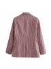 2023 Autumn Winter Women Blazer Plaid Check Long Sleeves 2 Colors Coat Casual Chic Blazer femme veste