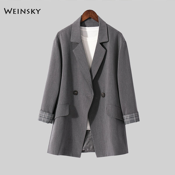 2023 Business Interview Suits Women Work Office Ladies Long Sleeve Spring And Autumn Casual Blazers
