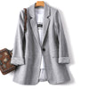 2023 Business Plaid Suits coats Women Work Office Ladies Long Sleeve Spring Casual Blazer women jacket