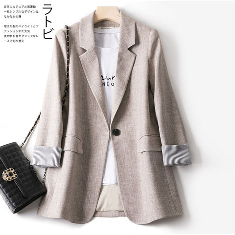 2023 Business Plaid Suits coats Women Work Office Ladies Long Sleeve Spring Casual Blazer women jacket