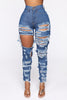 2022 Woman Ripped Jeans High Waist Stretch Denim Pencil Pants Street Trendy Slim Jeans XS-XL Drop shipping