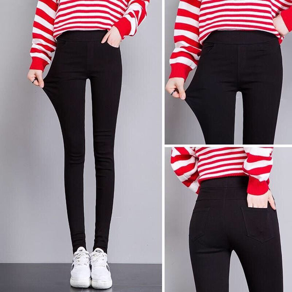 2022 High Elastic Skinny Jeans For Women Pencil Legging Stretch Black Slim Legging Jeans Denim Lady Jeans