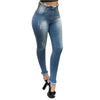 2022 High Waist Jeans For Women Slim Fit Stretch Denim Jeans Bodycon Tassel Belt Bandage Skinny Push Up Jeans Woman