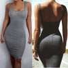 Sexy Women Summer Dresses Backless Dresses Sleeveless Bodycon Dress Clubwear Bandage LadiesT Shirt Casual Mini Dress