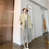 2022 Spring Autumn Suit Jackets Women's Retro Long Skirts Two-piece Suit Summer Blazers Coats M256
