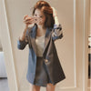 2022 Spring Autumn Women Clothes Sets All-matched Mini Skirts Blazers Set Striped Female Suit Outfit 3pcs