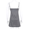 2023 Style Female Dress Floral Print V-Neck Sleeveless Dress Ladies Sexy Party Clubwear Mini Dress Purple/Black