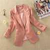 2022 Women's Blazers Notched Collar Business Suits Female Work Office Ladies Lece Hook Flower Casual Blazer Outerwear