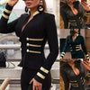 2022 Newest Women's Ladies Elegant Blazer Suit Slim Fit Jacket Stand Collar Buttons Coat Outwear Top Femme Office OL Wear