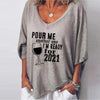 2023 Plus Size Women Letter Print Shirt Blouse Casual Summer Short Sleeve Loose Shirts Ladies Sexy V Neck Tops Blusa Streetwear