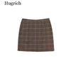 2022 Retro Plaid Blazer Set Single-breasted Jacket & Pencil Skirt 2 Pieces Skirt Suit Female Office Ladies Blazer Suit