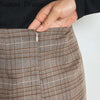 2022 Retro Plaid Blazer Set Single-breasted Jacket & Pencil Skirt 2 Pieces Skirt Suit Female Office Ladies Blazer Suit