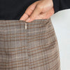 2022 Retro Plaid Blazer Set Single-breasted Jacket & Pencil Skirt 2 Pieces Skirt Suit Female Office Ladies Blazer Suit
