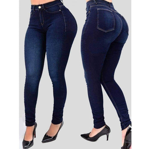 2022 Sexy High Waist Push Up Denim Jeans Women Slim Fit Calca Jeans Ladies Elastic Skinny Pencil Pants Vintage Boyfriend Jeans