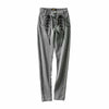 2022 Sexy Skinny Cross Lacing up High Waist Pencil Jeans Women Slim Fit Stretch Denim Pants Full Length Denim Tight Trousers