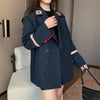 2023 Spring Autumn Coats retro Hong Kong flavor chic casual small Suit Jacket women's Loose long-sleeved Blazers  M132