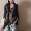 2023 Spring Arts Style Women Long Sleeve Cotton Linen Blazer Femme Single Breasted Slim CasualBlazers And Jackets M182