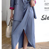 2022 Spring Sweet Long High-quality Blazer Ladies Office Suits Outwear Irregular Hip Skirt Piece Set QV23205