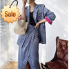 2022 Spring Sweet Long High-quality Blazer Ladies Office Suits Outwear Irregular Hip Skirt Piece Set QV23205