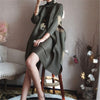 2022 Spring Turtleneck Women Dress Miyak Pleated Design Solid loose large size Female Knee-length Dress Tide