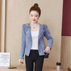 2022 Spring and Autumn Korean Elastic Denim Slim Short Coat Long Sleeve Beaded Jacket Female Zipper Jeans Suit Jacket K355