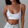 2022 Summer Cool Women Sexy Solid Color Cami Tank Top Bustier Bra Vest Crop Top Bralette Blouse Singlet Girls Fashion Tee Tops