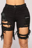 2022 Summer Women Big Hole Beggar Stretch Denim Shorts Ripped Distressed High Waist Demin Jeans Female Street Style Short Jeans