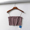 2022 Summer Women's Crop Top Sexy Elastic Cotton Camis sleeveless Short Tank Top Bar