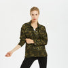 2023 Women Blouses Spring Cotton Casual Turn-down Collar Camouflage Shirt Women Tops Blusas Mujer