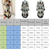 2023 Women Casual Dress Wave Pattern Split Hem Long Sleeve Shirt Dress For Women Turn-Down Collar Loose Maxi Dress Lady