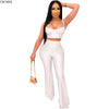2023 Women Sets Summer Tracksuits Strap Top+Pants Suit Two Piece Set Night Club Party Elegant Sporty Casual 2 pcs Street GL8892