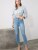 2022 Women Skinny Jeans Light Blue High Waist Denim Stretch Washed Autumn-winter Elastic Size Slim fit Pencil Pants